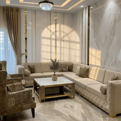 Luxury Piped Quilted Sectional Sofa view 3
