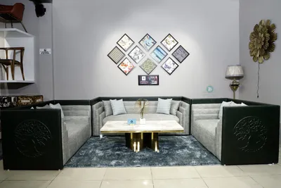 Modern Hybrid Three-Step Arm Sofa view 1