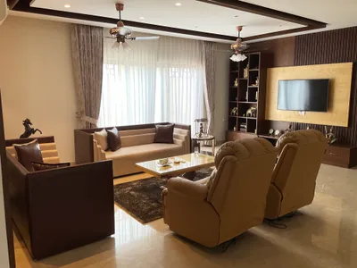 Modern Hybrid Three-Step Arm Sofa view 3