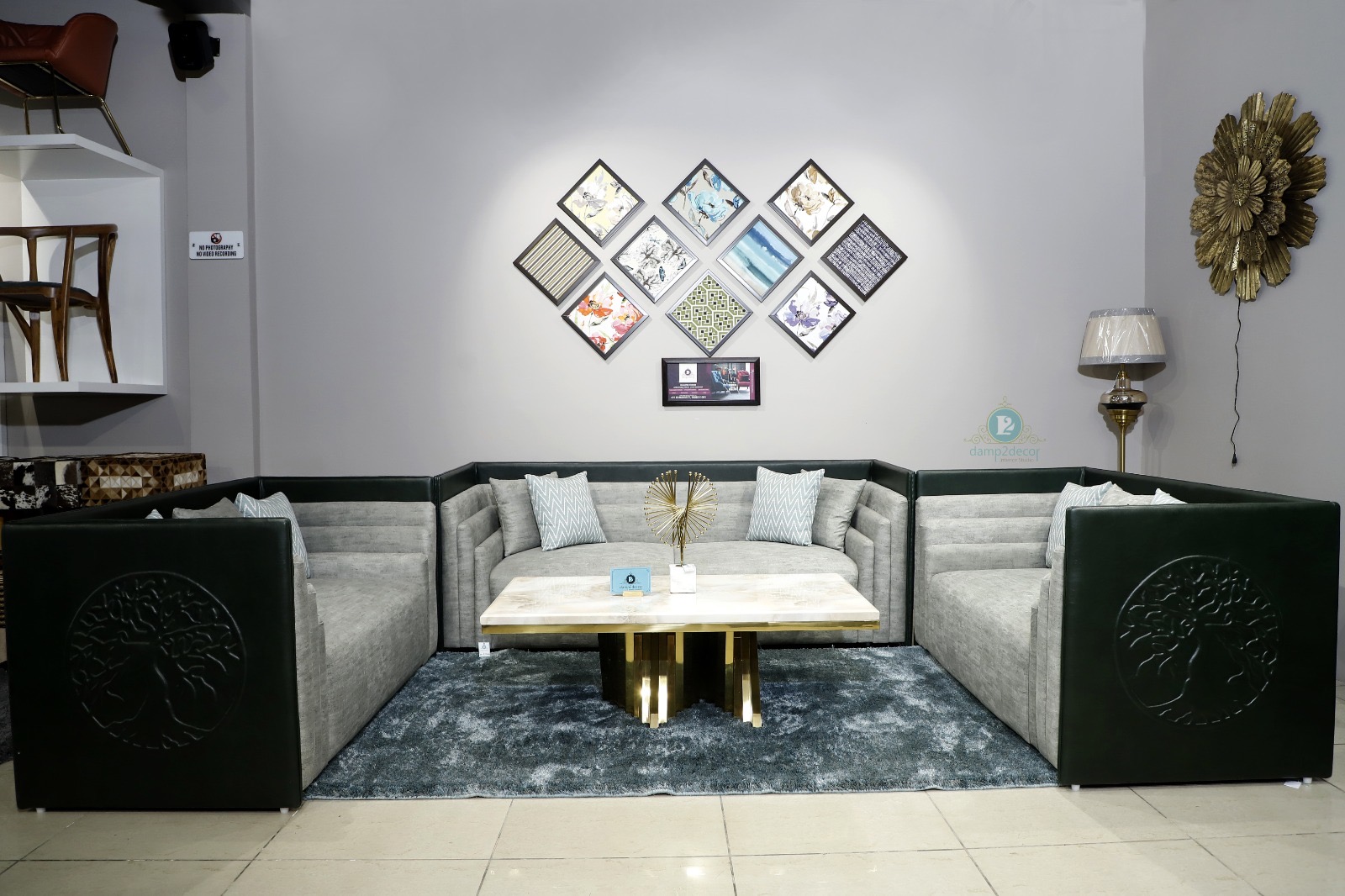 Modern Hybrid Three-Step Arm Sofa