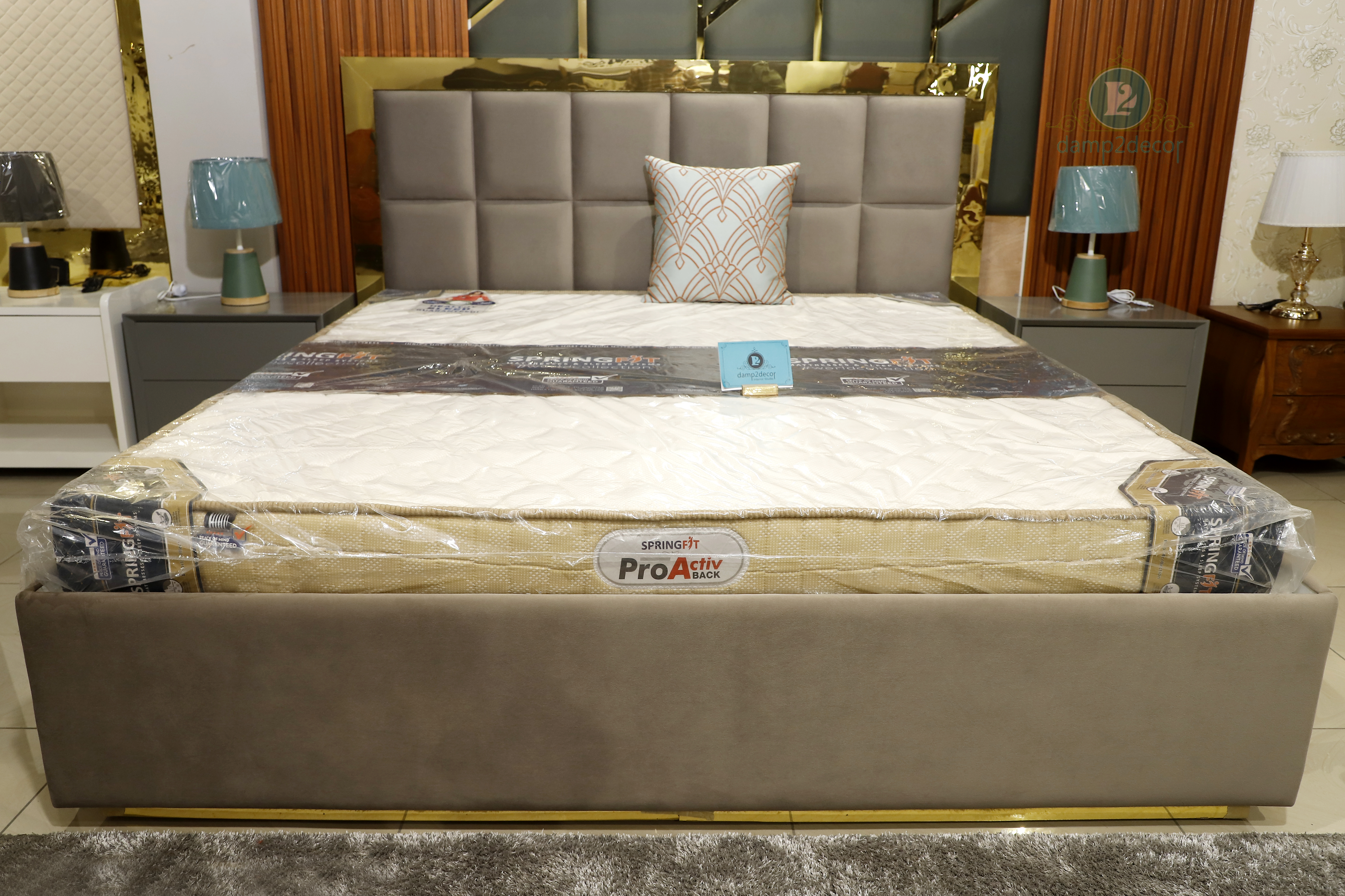 Golden Bound Upholstered Bed