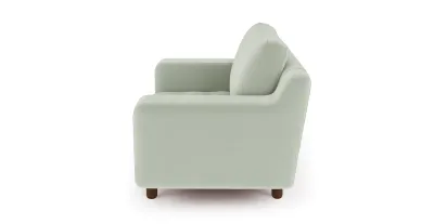 Modsy Armchair Cylindrical Wooden Leg - Velvet view 2