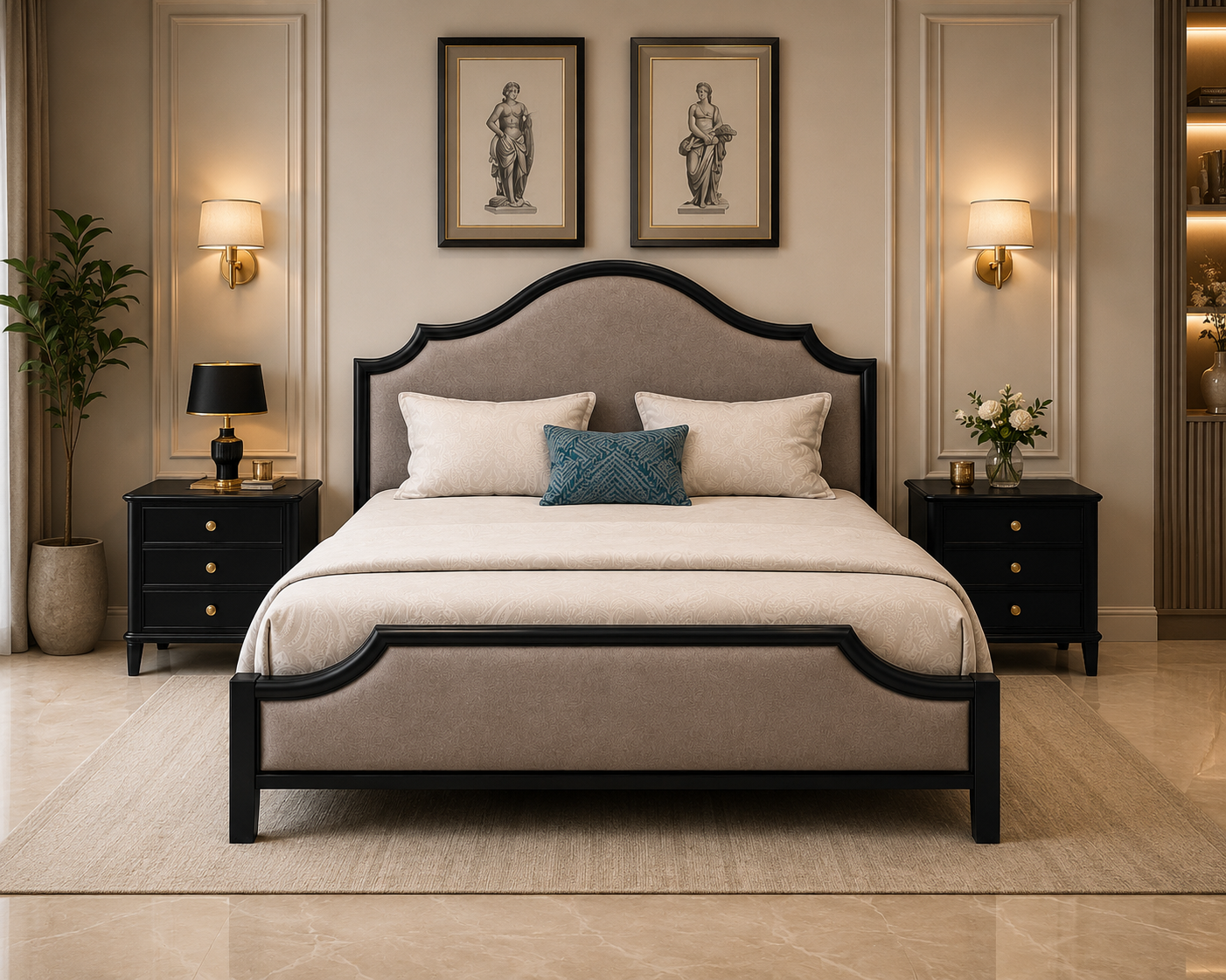 Classic upholstered Bed
