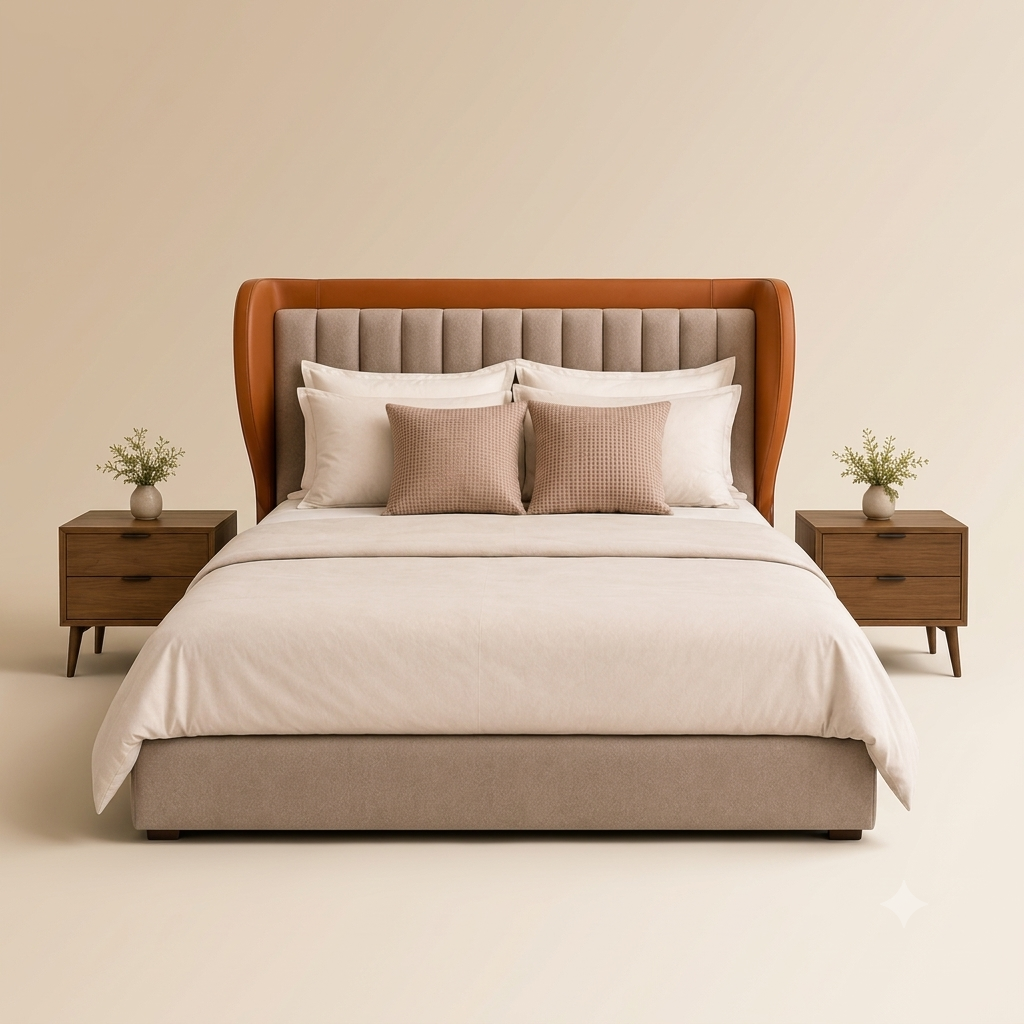 The Verona Wingback Bed